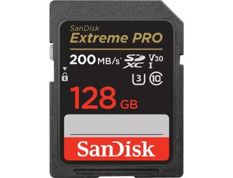 SANDISK EXTREME PRO SDXC UHS I CARD 128GB