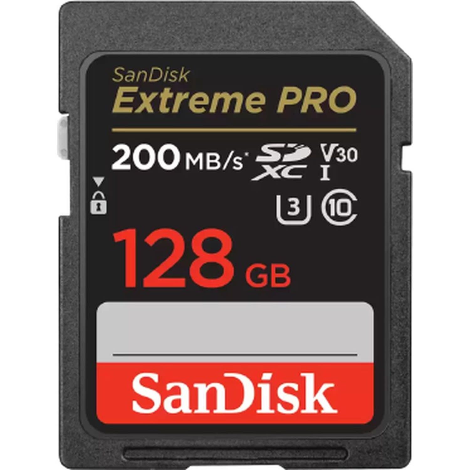 SanDisk Extreme PRO SDHC SDXC UHS-I Card 200MB/s 4K - 128GB