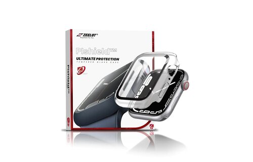 Zeelot PIshield Ultimate Protection 2 in 1 Case for Apple Watch Series 7/8/9  41mm - Clear