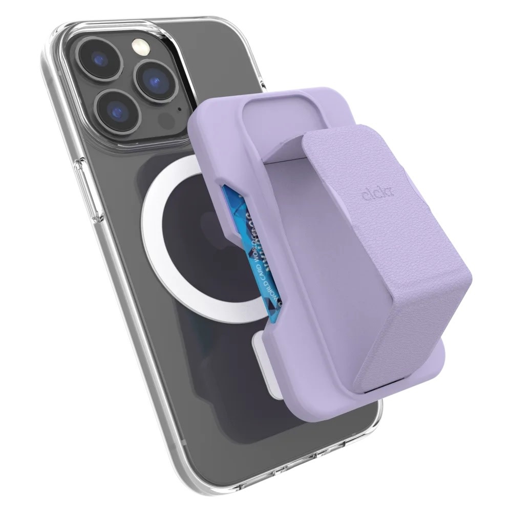 CLCKR MagSafe Wallet and Stand - Purple