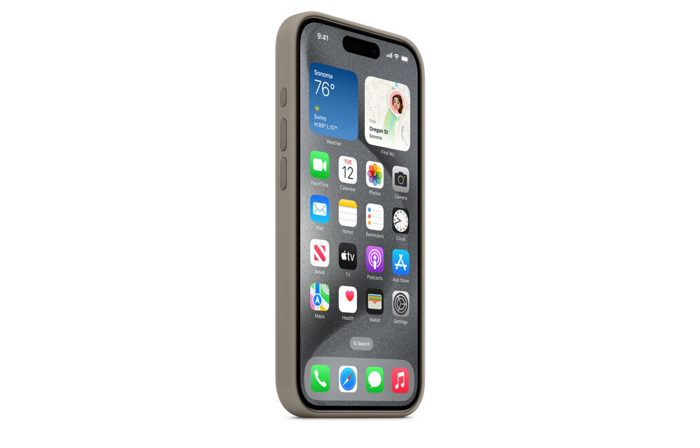 Apple iPhone 15 Pro Max Silicone Case with MagSafe - Clay