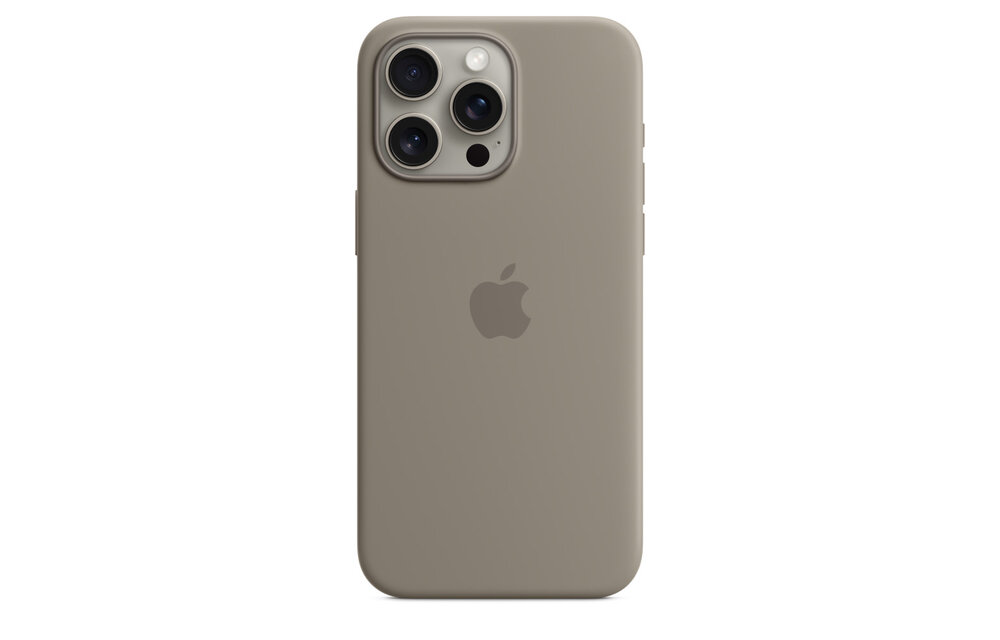Apple iPhone 15 Pro Max Silicone Case with MagSafe - Clay