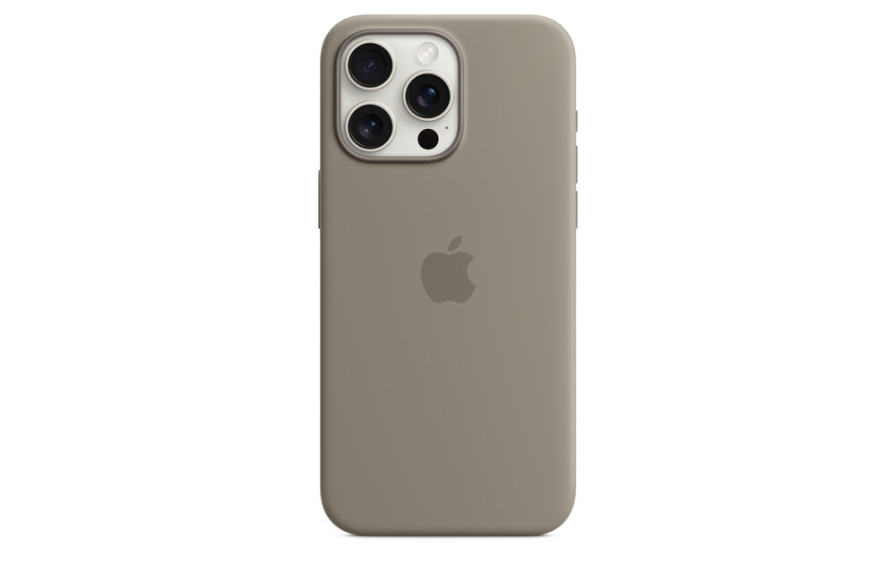 Apple iPhone 15 Pro Silicone Case with MagSafe - Clay