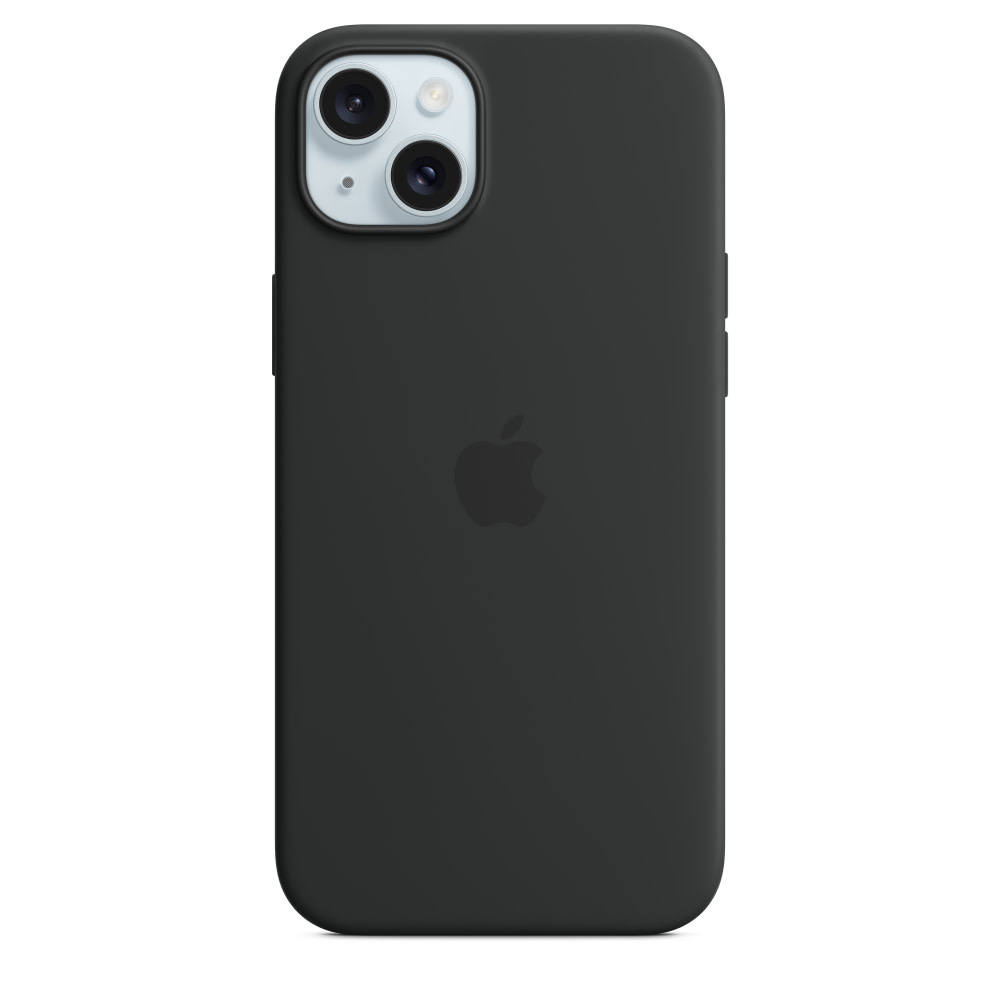 Apple iPhone 15 Silicone Case with MagSafe - Black