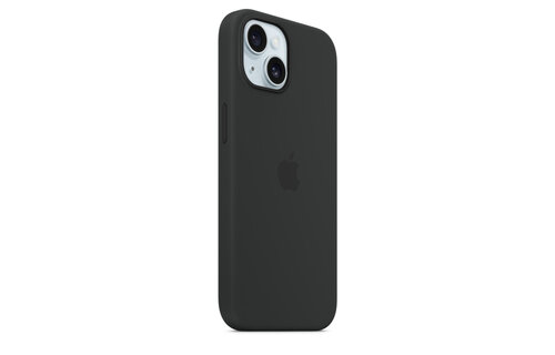 Apple iPhone 15 Silicone Case with MagSafe - Black