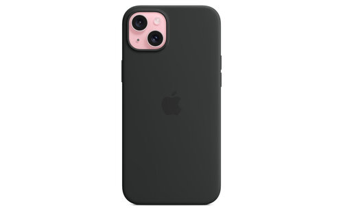 Apple iPhone 15 Silicone Case with MagSafe - Black