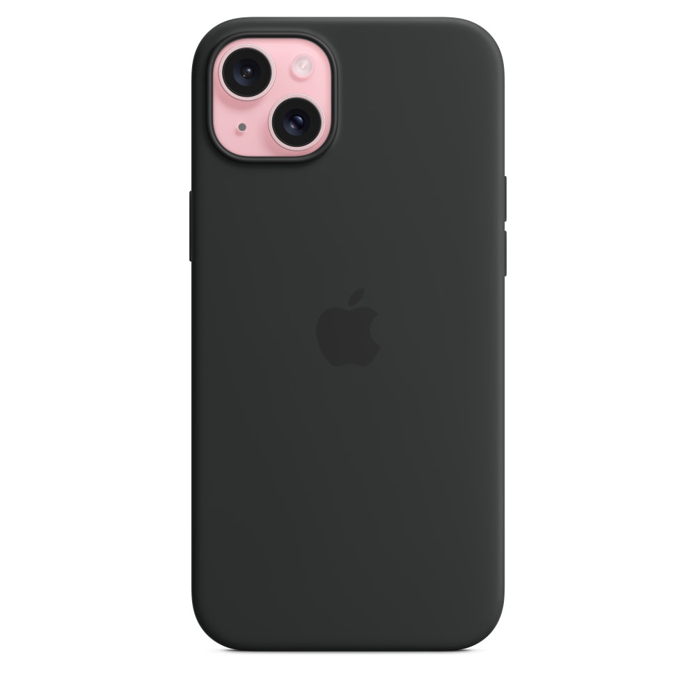 Apple iPhone 15 Silicone Case with MagSafe - Black