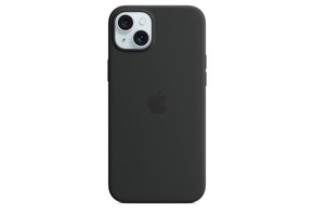 Apple iPhone 15 Plus Silicone Case with MagSafe - Black