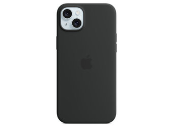 Apple iPhone 15 Plus Silicone Case with MagSafe - Black