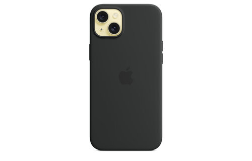 Apple iPhone 15 Plus Silicone Case with MagSafe - Black