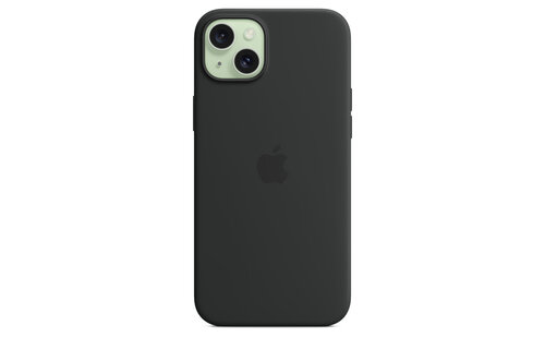 Apple iPhone 15 Plus Silicone Case with MagSafe - Black