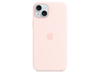Apple iPhone 15 Plus Silicone Case with MagSafe - Light Pink
