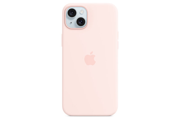 Apple iPhone 15 Plus Silicone Case with MagSafe - Light Pink