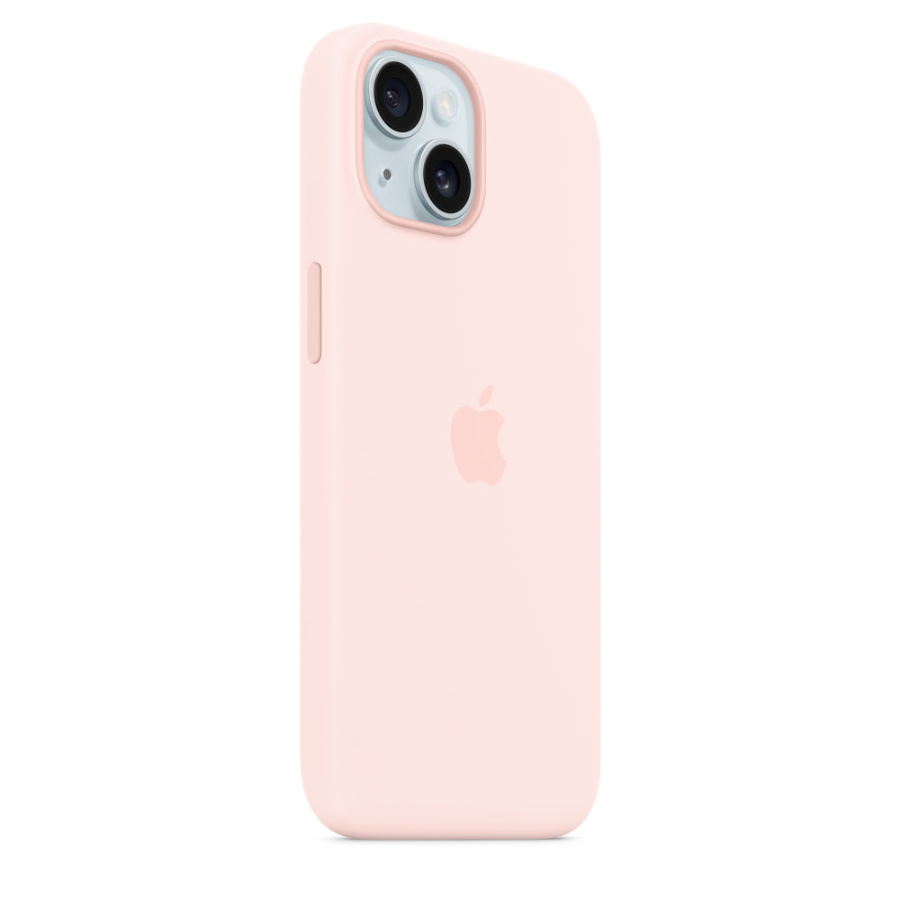 Apple iPhone 15 Plus Silicone Case with MagSafe - Light Pink