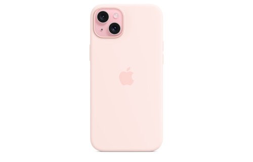 Apple iPhone 15 Plus Silicone Case with MagSafe - Light Pink