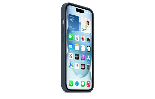 Apple iPhone 15 Plus Silicone Case with MagSafe - Storm Blue