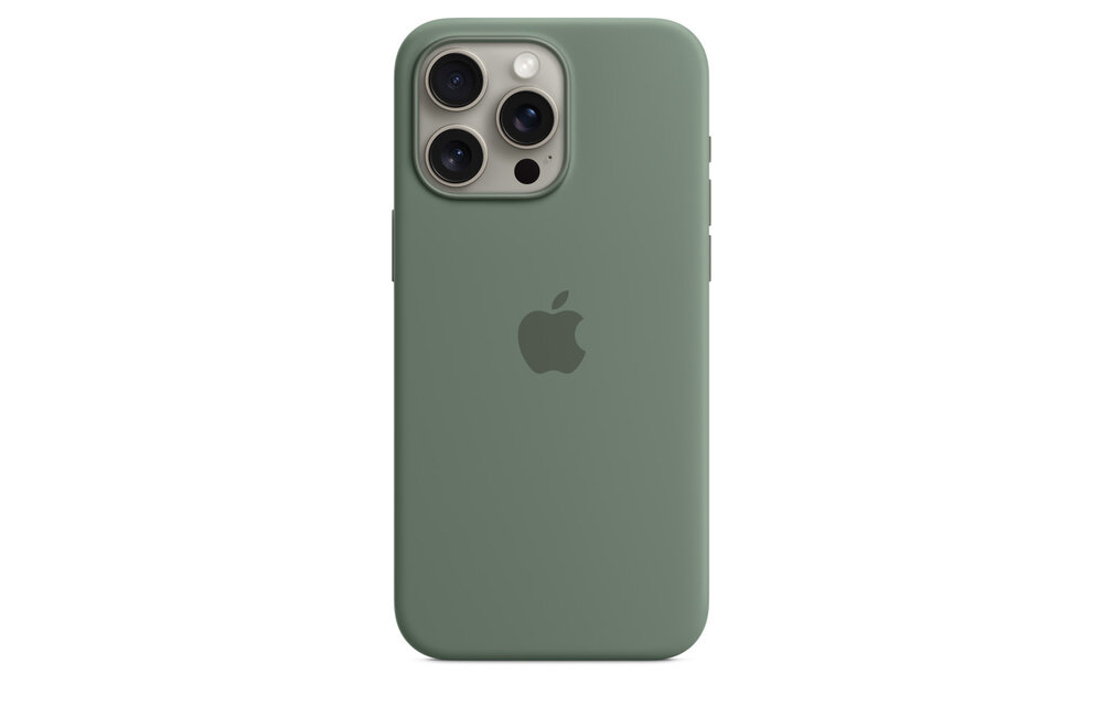 Apple iPhone 15 Pro Max Silicone Case with MagSafe - Cypress