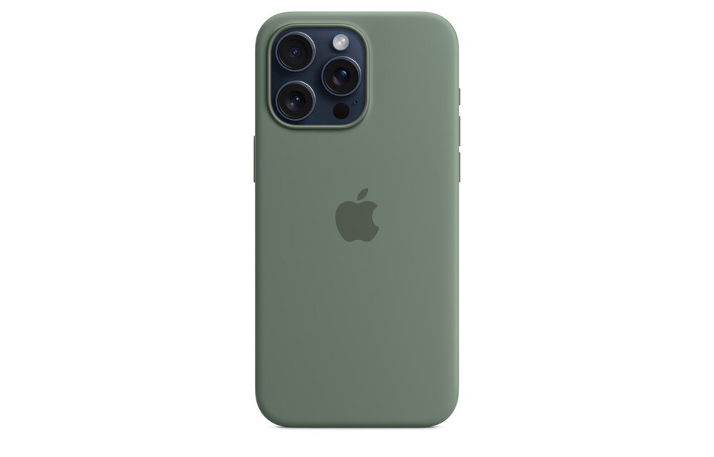 Apple iPhone 15 Pro Max Silicone Case with MagSafe - Cypress