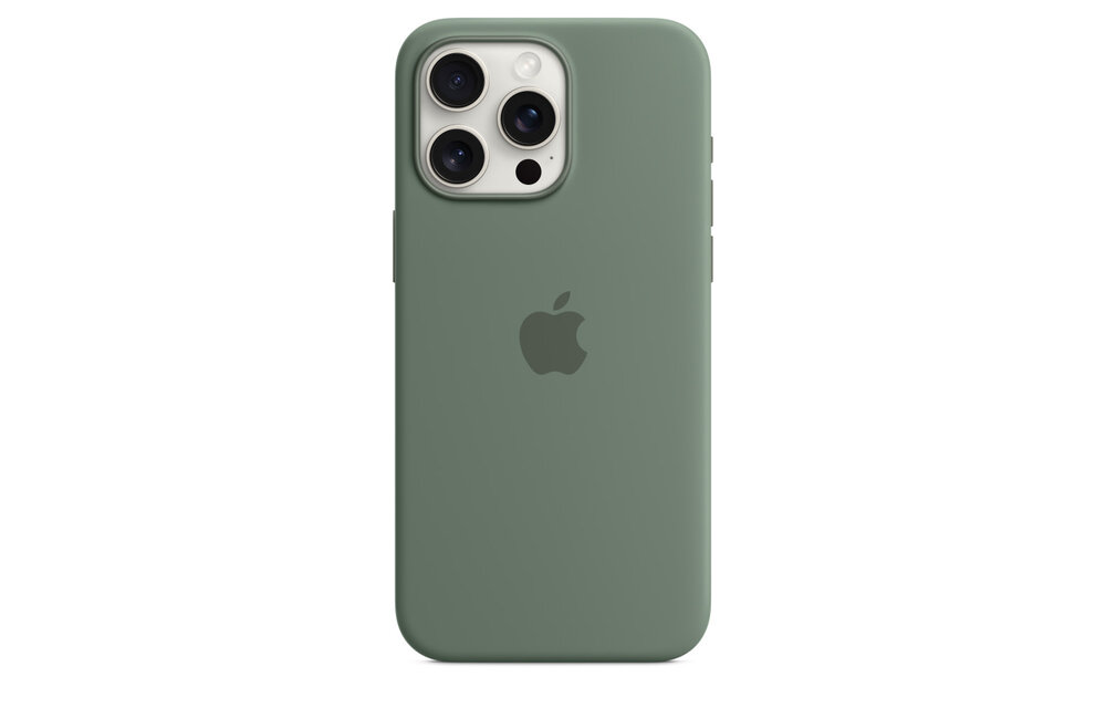 Apple iPhone 15 Pro Max Silicone Case with MagSafe - Cypress