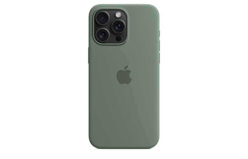 Apple iPhone 15 Pro Max Silicone Case with MagSafe - Cypress