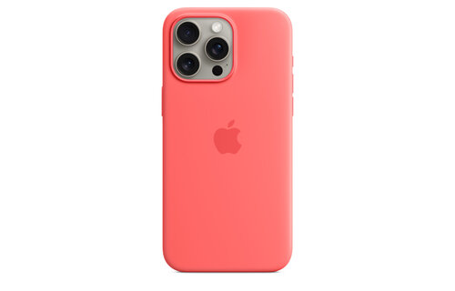 Apple iPhone 15 Pro Max Silicone Case with MagSafe - Guava
