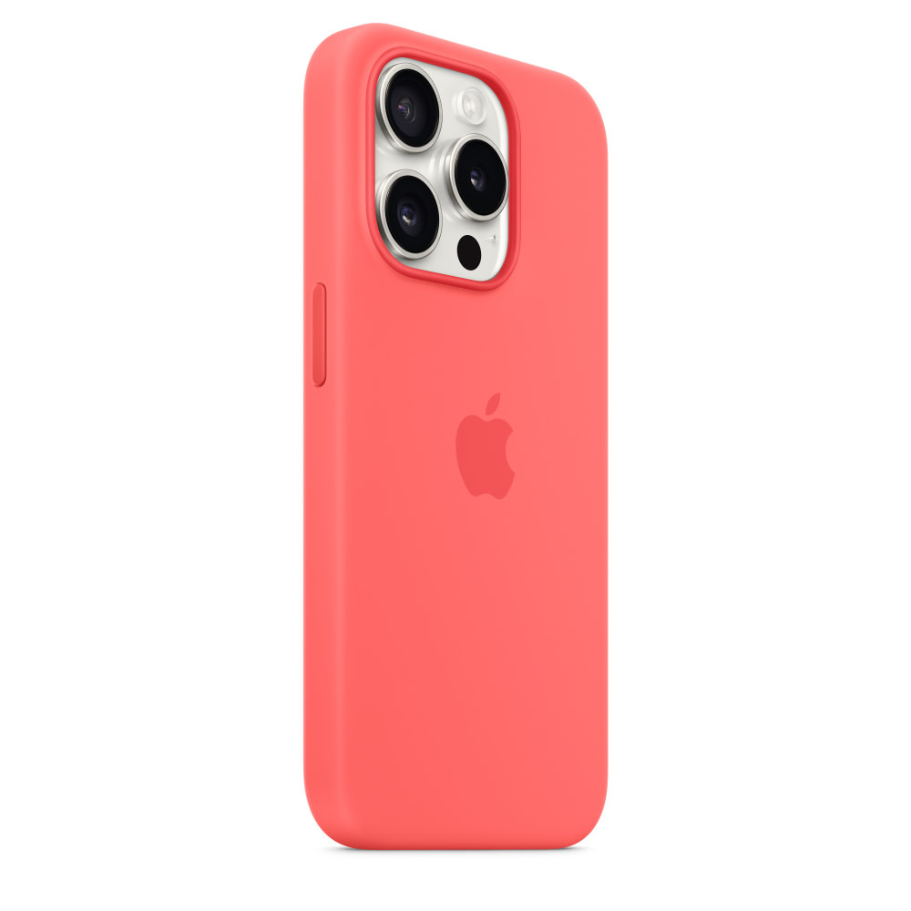 Apple iPhone 15 Pro Max Silicone Case with MagSafe - Guava
