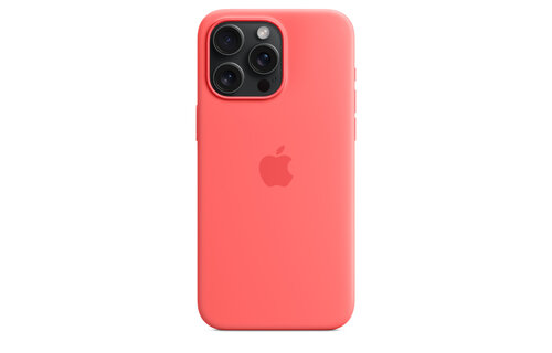 Apple iPhone 15 Pro Max Silicone Case with MagSafe - Guava