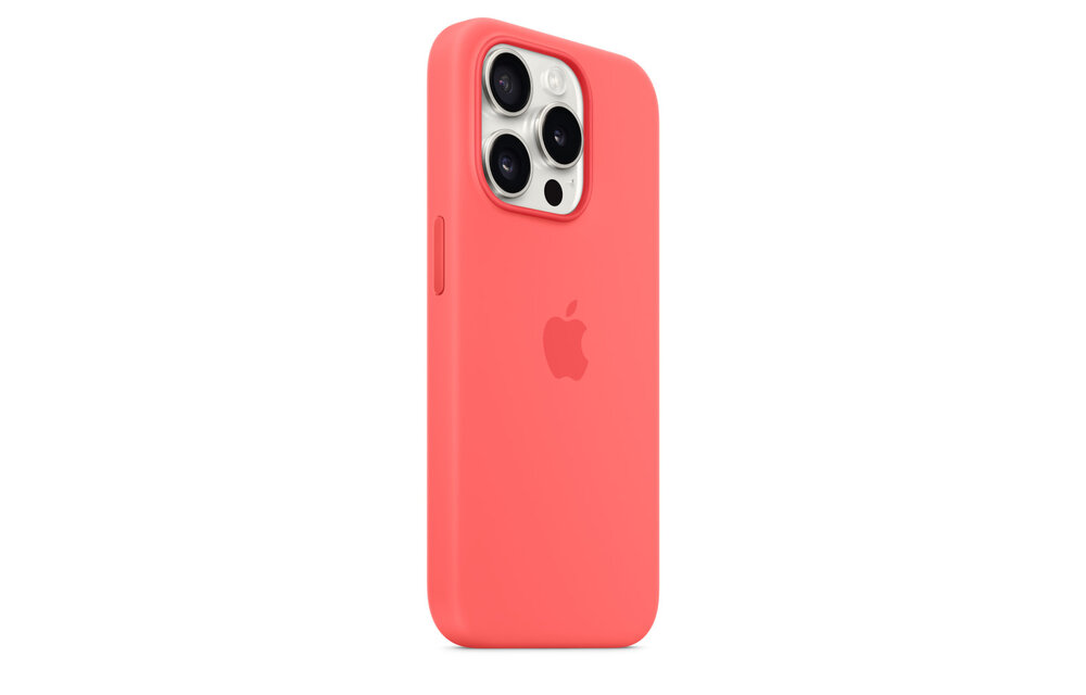 Apple iPhone 15 Pro Silicone Case with MagSafe - Guava