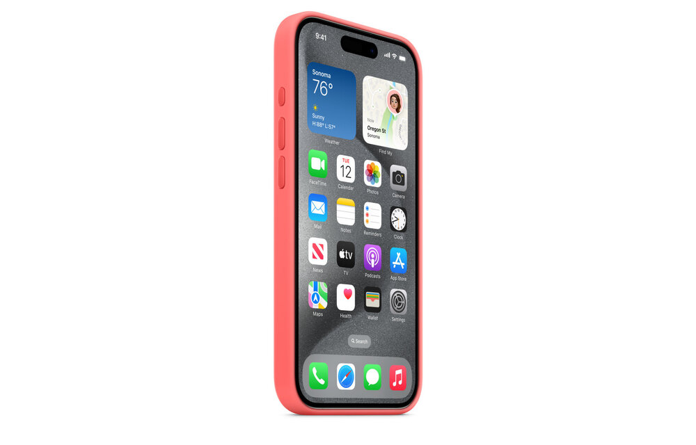 Apple iPhone 15 Pro Silicone Case with MagSafe - Guava