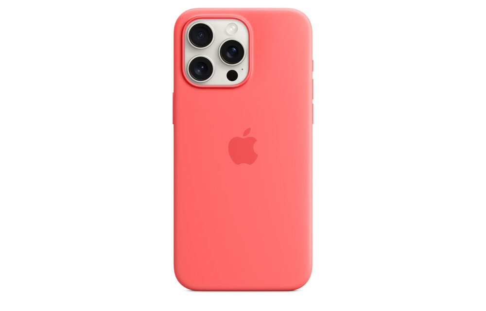 Apple iPhone 15 Pro Silicone Case with MagSafe - Guava