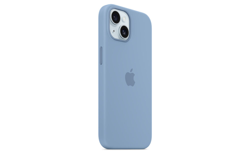 Apple iPhone 15 Silicone Case with MagSafe - Winter Blue ​​​​​​​