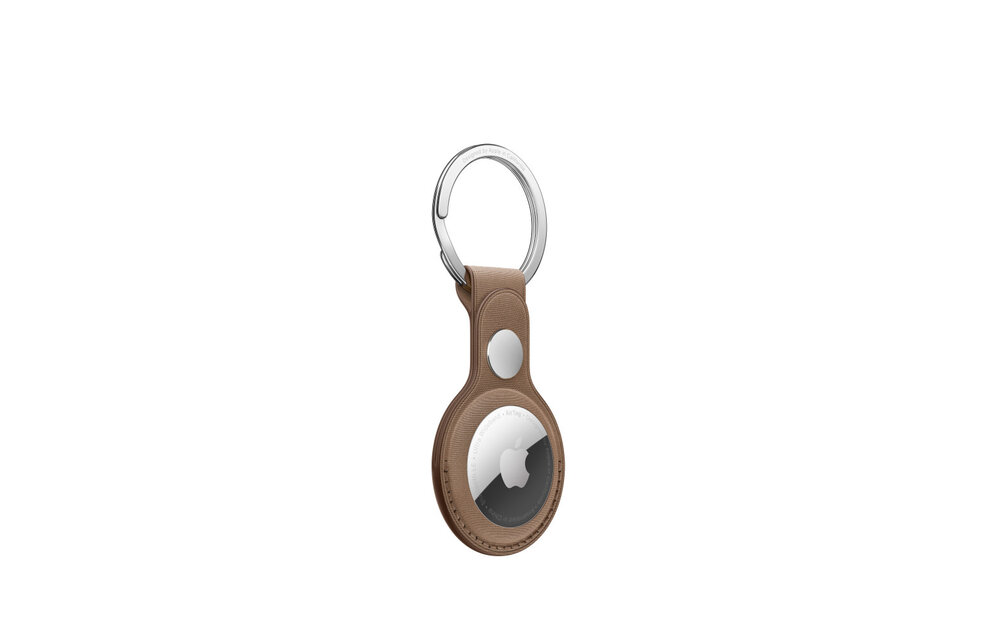 AirTag FineWoven Key Ring - Taupe