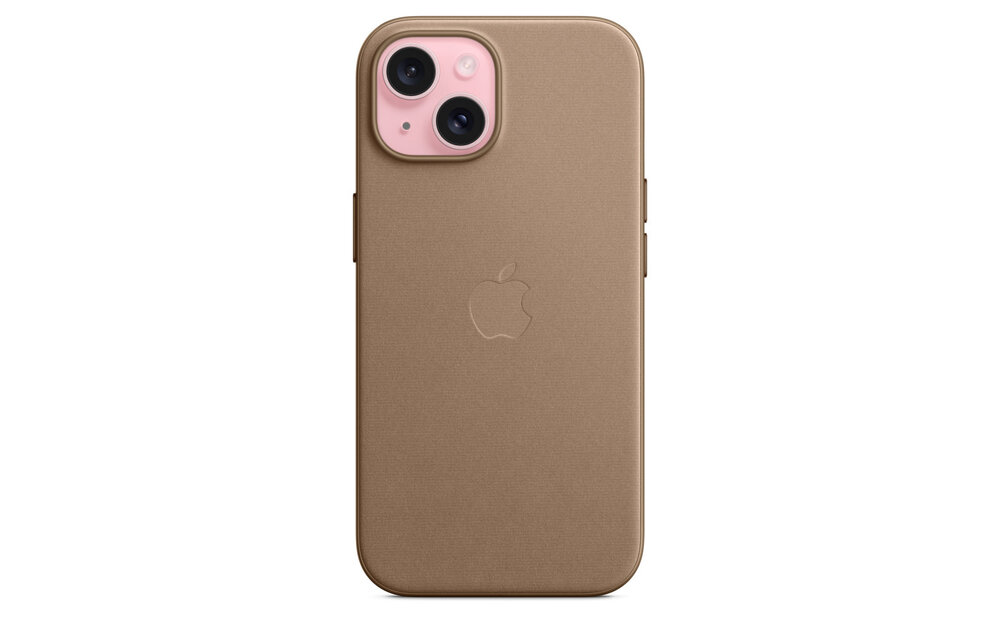 Apple iPhone 15 FineWoven Case with MagSafe - Taupe