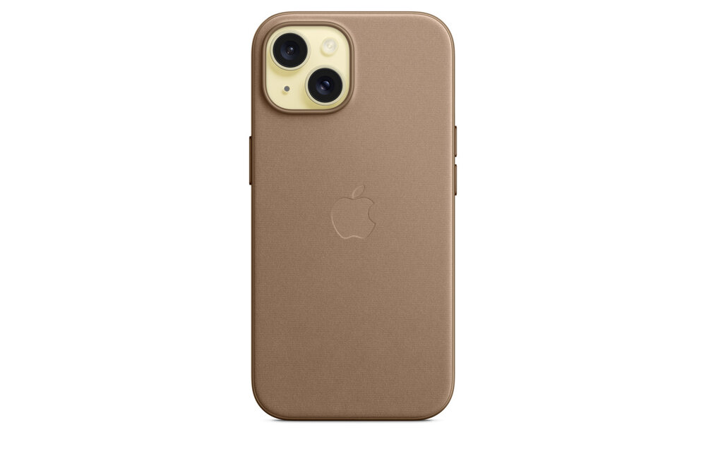 Apple iPhone 15 FineWoven Case with MagSafe - Taupe