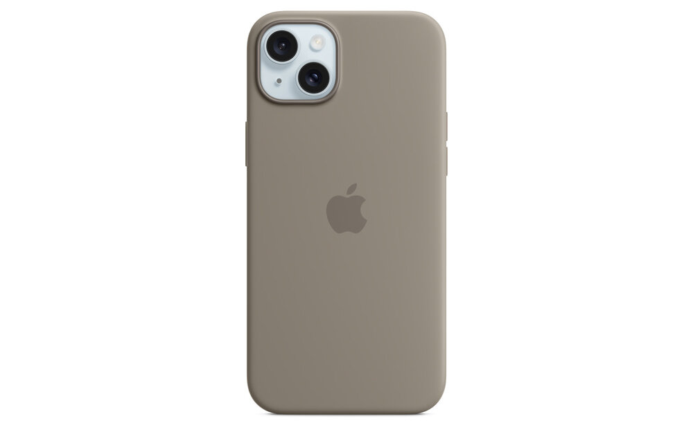 Apple iPhone 15 Plus Silicone Case with MagSafe - Clay