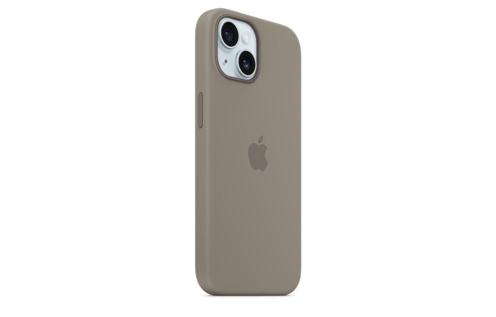 Apple iPhone 15 Plus Silicone Case with MagSafe - Clay