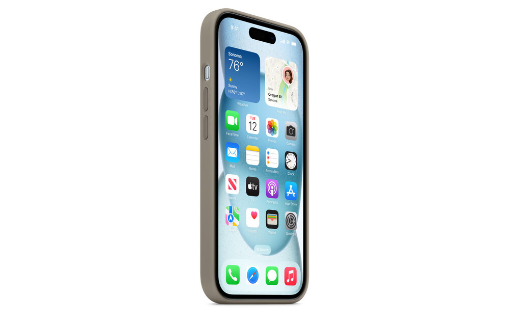Apple iPhone 15 Plus Silicone Case with MagSafe - Clay