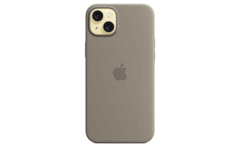 Apple iPhone 15 Plus Silicone Case with MagSafe - Clay