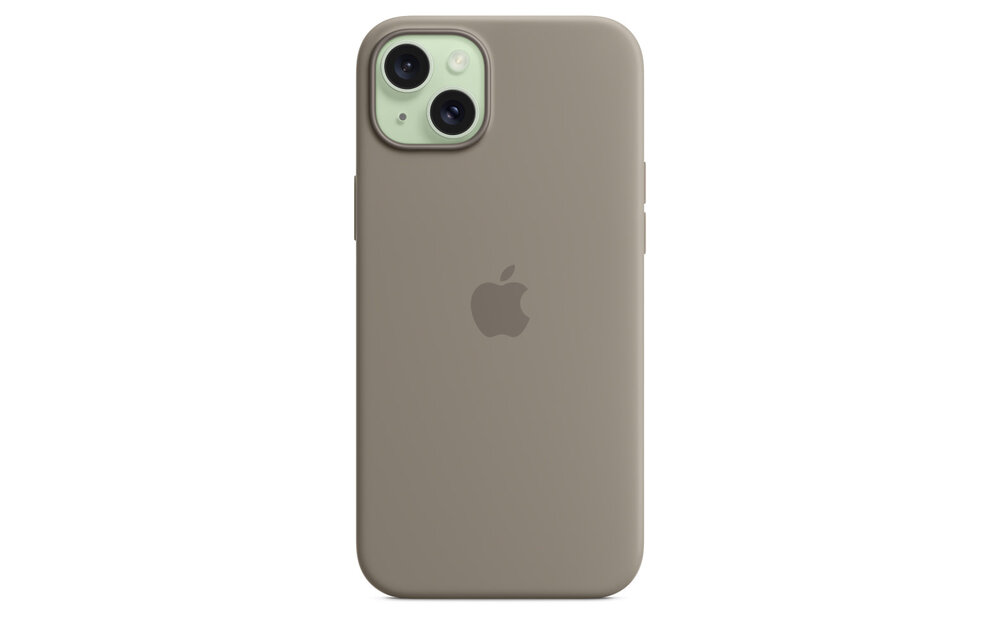 Apple iPhone 15 Plus Silicone Case with MagSafe - Clay