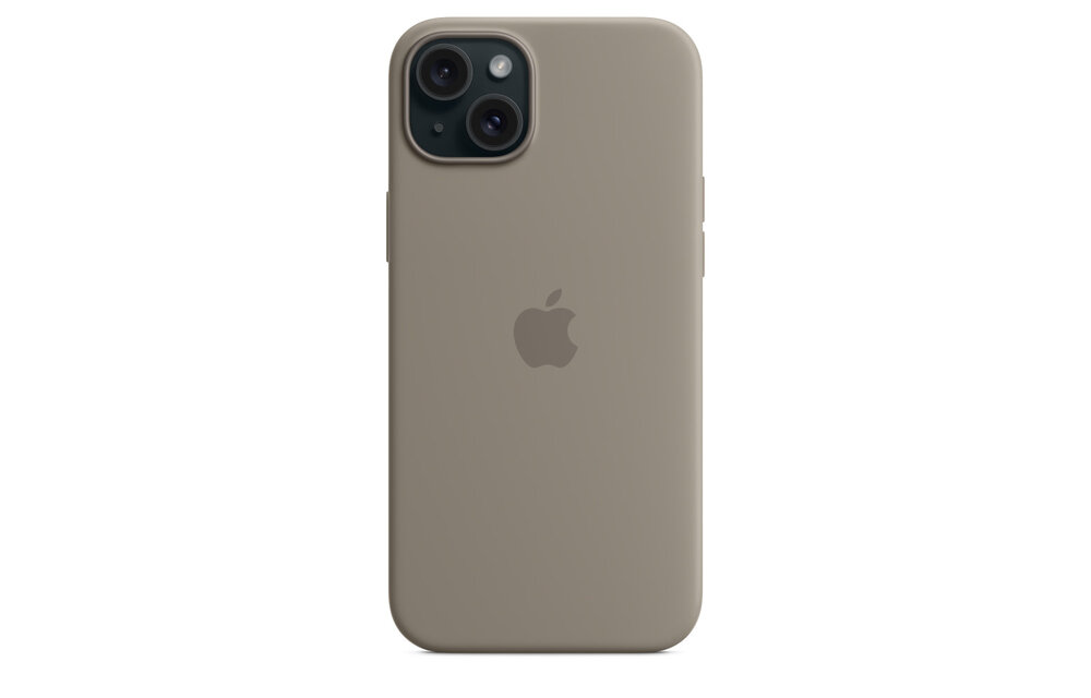 Apple iPhone 15 Plus Silicone Case with MagSafe - Clay