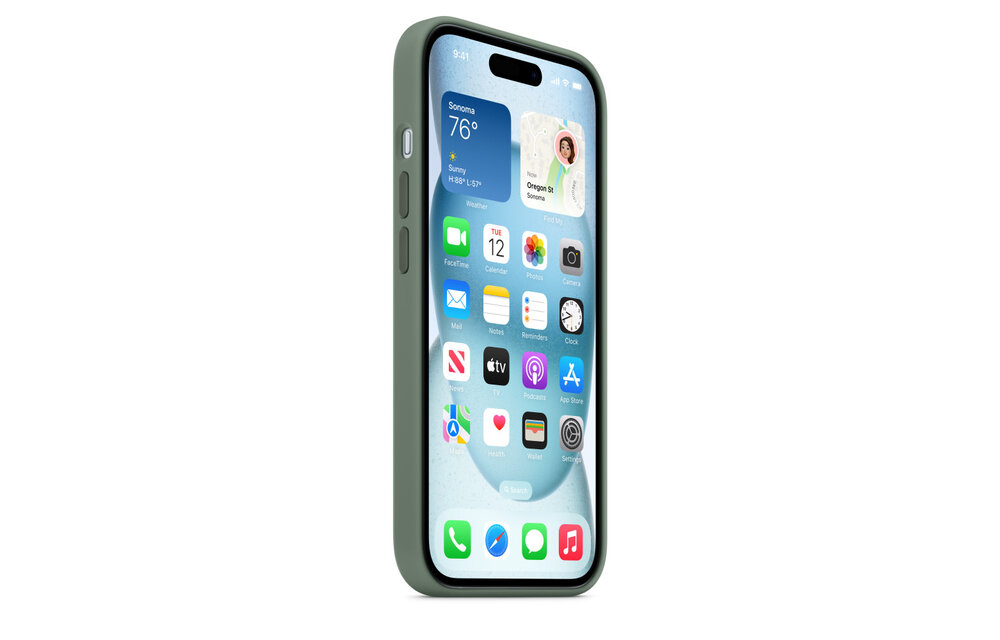 Apple iPhone 15 Plus Silicone Case with MagSafe - Cypress