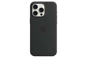 Apple iPhone 15 Pro Max Silicone Case with MagSafe - Black
