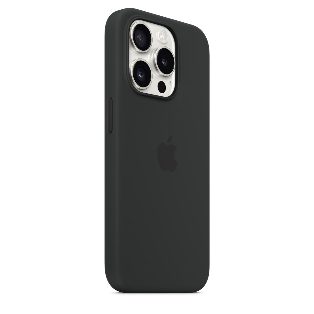 Apple iPhone 15 Pro Max Silicone Case with MagSafe - Black