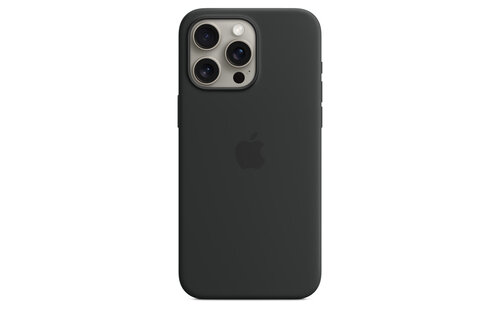 Apple iPhone 15 Pro Max Silicone Case with MagSafe - Black