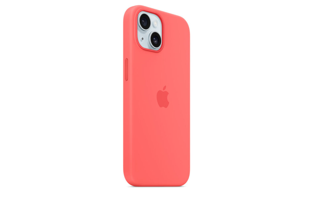 Apple iPhone 15 Silicone Case with MagSafe - Guava