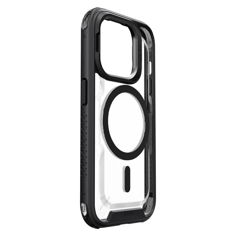 LAUT Crystal Matter MagSafe With Stand Case for iPhone 15 Pro Max - Black