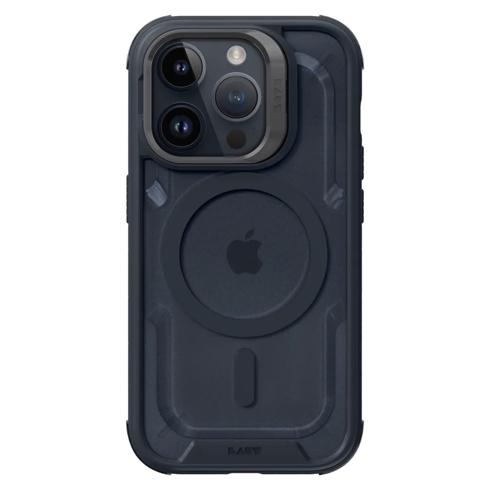 LAUT Crystal Matter MagSafe With Stand Case for  iPhone 15 Pro Max - Blue