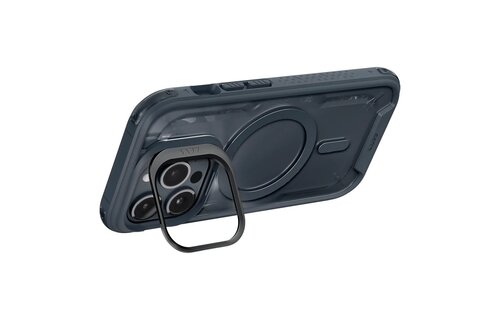 LAUT Crystal Matter MagSafe With Stand Case for  iPhone 15 Pro Max - Blue