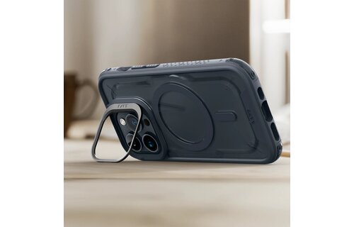 LAUT Crystal Matter MagSafe With Stand Case for  iPhone 15 Pro Max - Blue