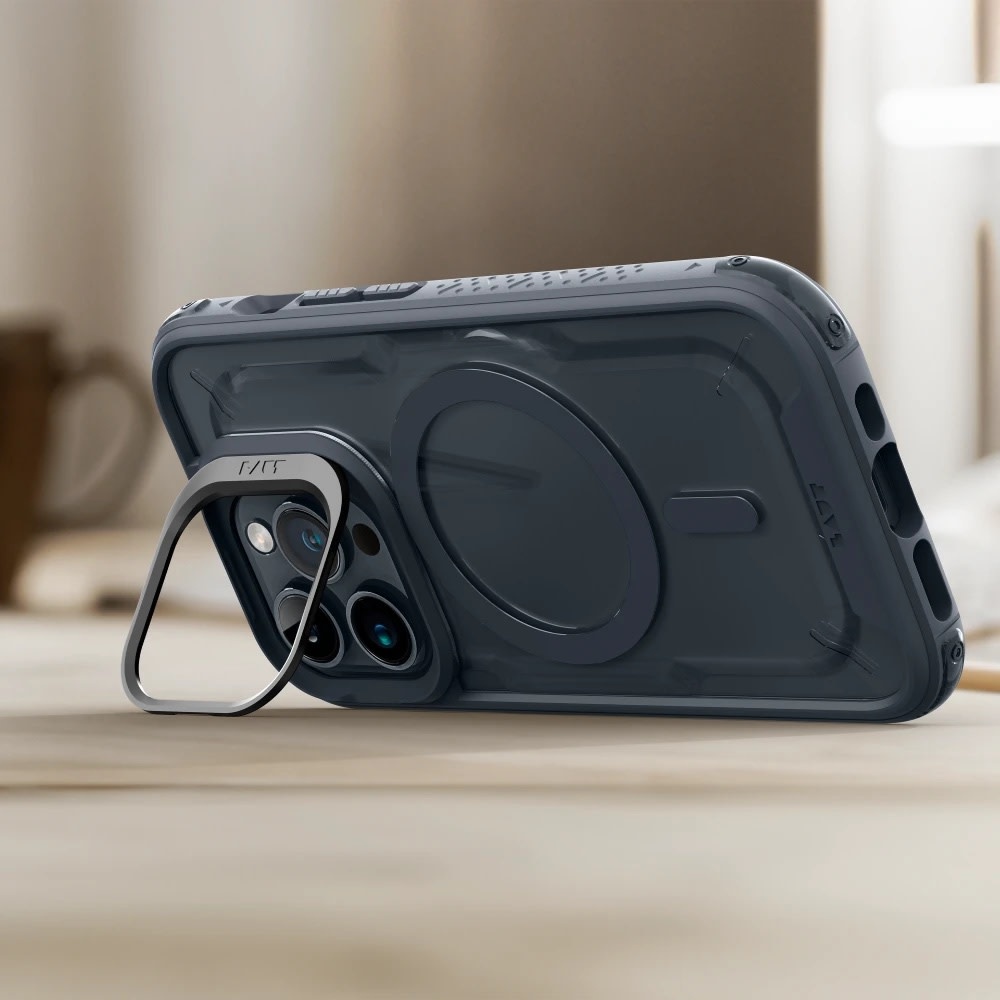 LAUT Crystal Matter MagSafe With Stand Case for  iPhone 15 Pro Max - Blue